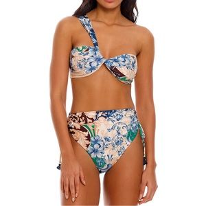 AGUA BENDITA Mariette Cardumen Bandeau Twist Bikini and bottom